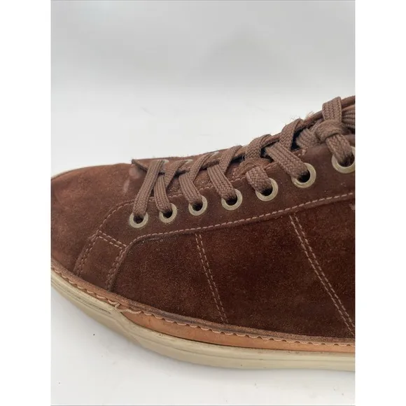 Allen Edmonds Porter City Men's Brown Suede Casual Derby Sneakers 10 D