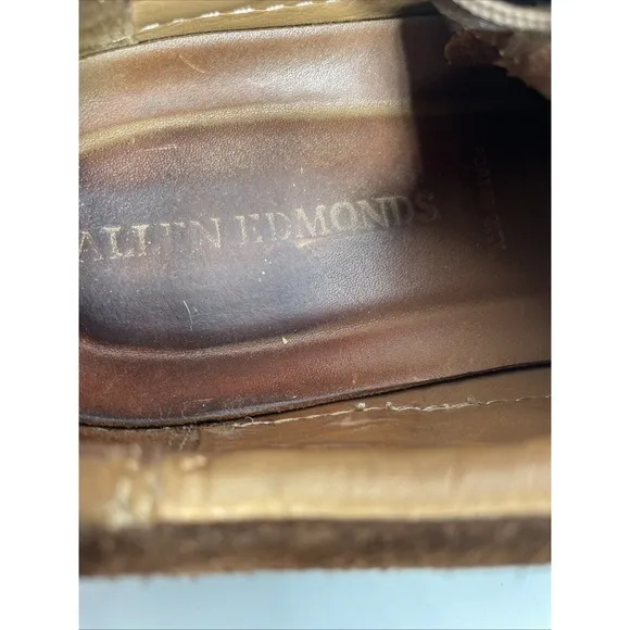 Allen Edmonds Porter City Men's Brown Suede Casual Derby Sneakers 10 D