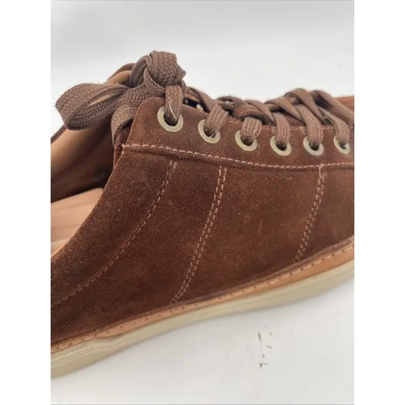 Allen Edmonds Porter City Men's Brown Suede Casual Derby Sneakers 10 D