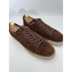 Allen Edmonds Porter City Men's Brown Suede Casual Derby Sneakers 10 D