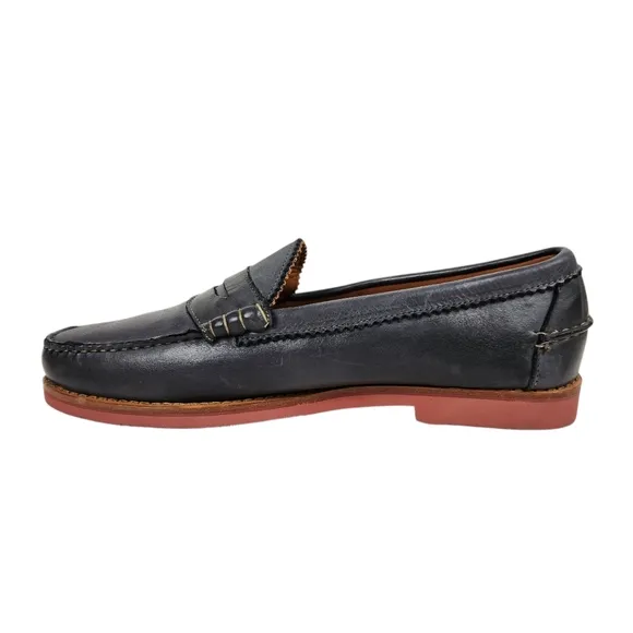 Allen Edmonds Sedona Navy Blue Leather Penny Loafers Dress Luxury Mens Size 13