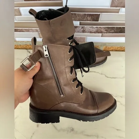 ALLSAINTS Daria Cuffed Combat Boot 39/8.5