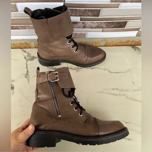 ALLSAINTS Daria Cuffed Combat Boot 39/8.5