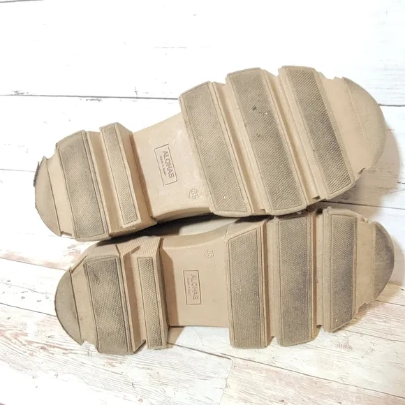Alohas Trailblazer chunky loafers with jeweled buckle