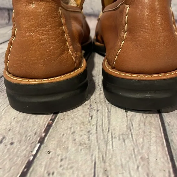 Anatomoic Gel Men's tan leather upper penny loafers Sz 12