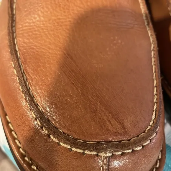 Anatomoic Gel Men's tan leather upper penny loafers Sz 12