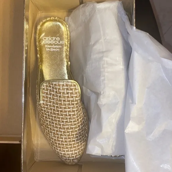 Andre Assous Gold Marsha Mules