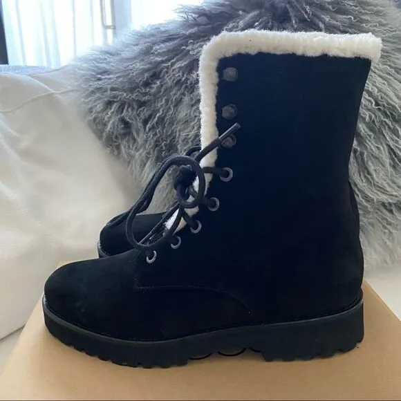 Andre Assous Water resist Suede Prisca Boots Black