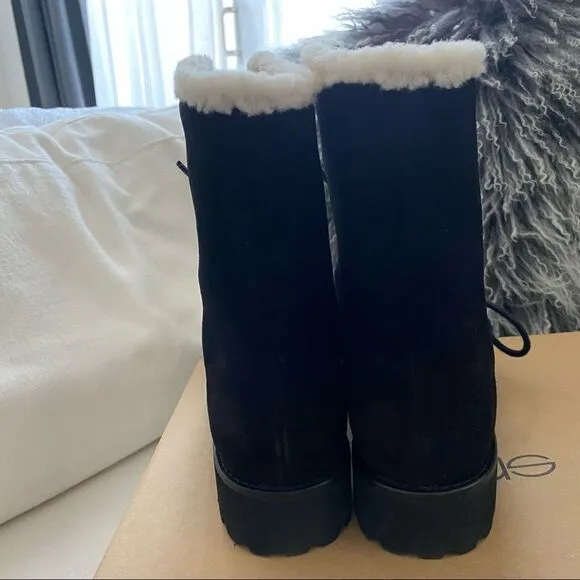 Andre Assous Water resist Suede Prisca Boots Black