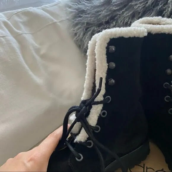 Andre Assous Water resist Suede Prisca Boots Black