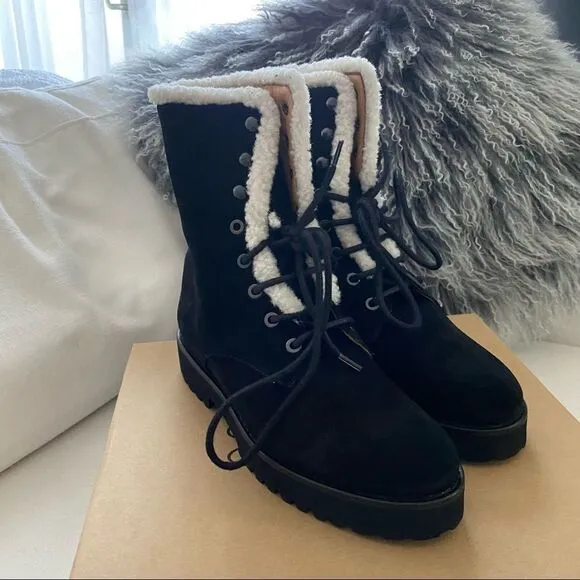 Andre Assous Water resist Suede Prisca Boots Black