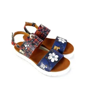 Ankle Strap Sandal - Cats &amp; Flowers - Daisy - Neefs Line of Goby Shoes