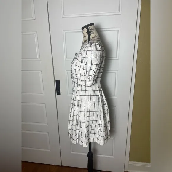 Anthropologie Gal Meets Glam Dawn windowpane mini dress