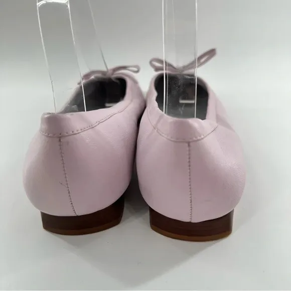 Antonio Melani womens flats 9.5 purple lavender leather bow square toe ballet