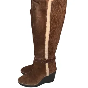 Aquatalia Callie Suede Brown Boots NWT size 5