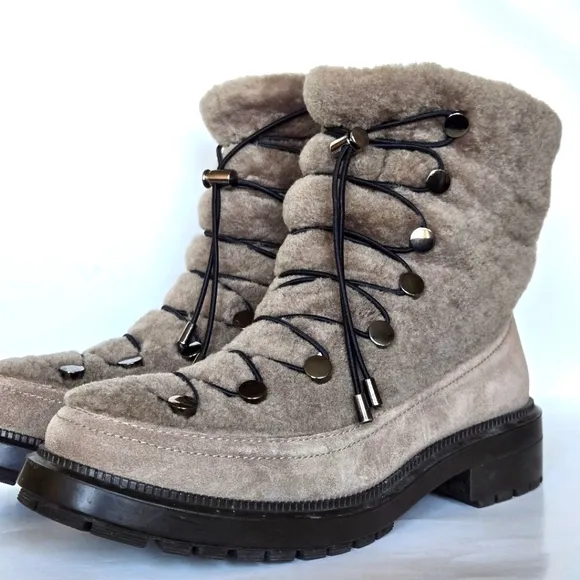 Aquatalia Lorena shearling luxury boots Size 9.5