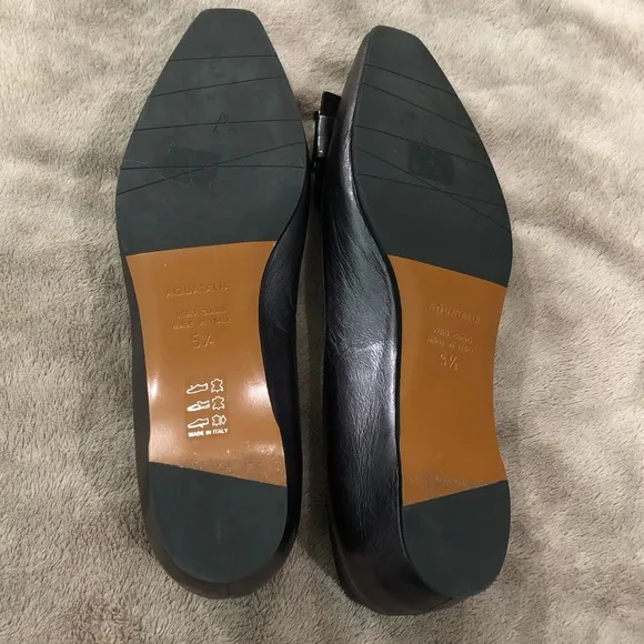 Aquatalia Monica Pewter Flats