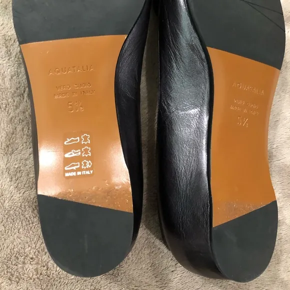 Aquatalia Monica Pewter Flats