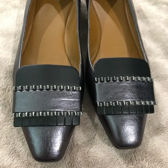 Aquatalia Monica Pewter Flats