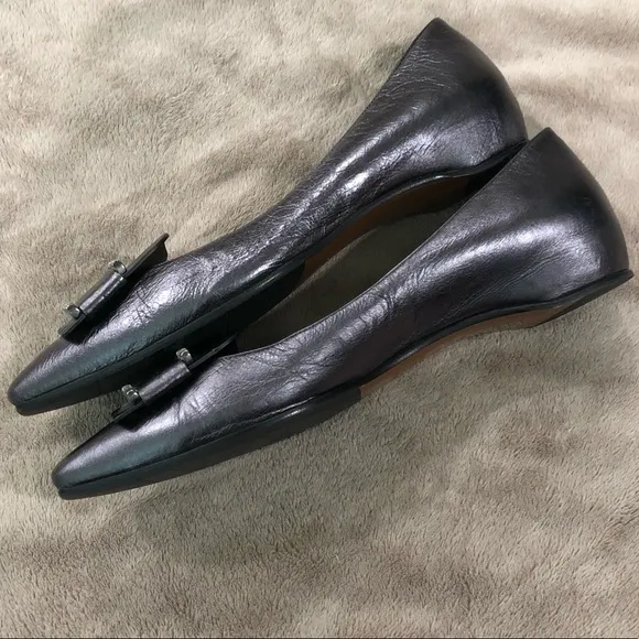 Aquatalia Monica Pewter Flats