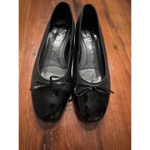Ara Belinda Cap Toe Ballet Flats Black Women’s Size 6 Orig $170