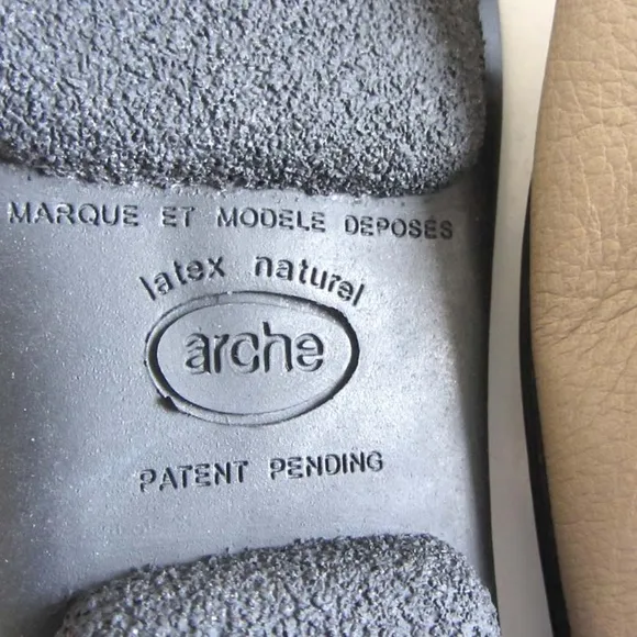 ARCHE soft leather square toe ballerina flats 6.5