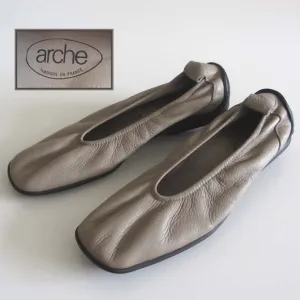 ARCHE soft leather square toe ballerina flats 6.5