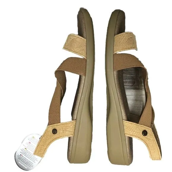 Arcopedico Monterey Sandals US 9 40 Made in Portugal Snake Biscuit NEW‎