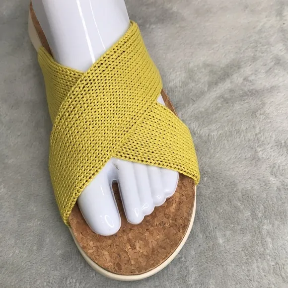 Arcopedico Pantanal Yellow Women’s Slip-On Sandals New  10-10.5