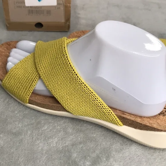 Arcopedico Pantanal Yellow Women’s Slip-On Sandals New  10-10.5