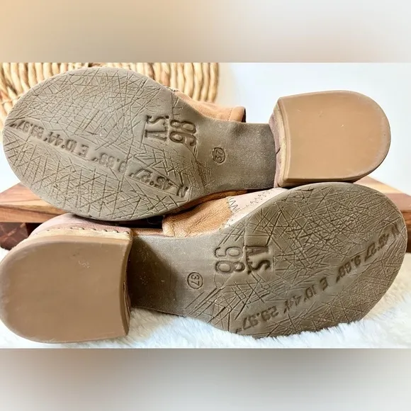 A.S.98 Maudie Patchwork Leather Sandals Size 37  Read Description!