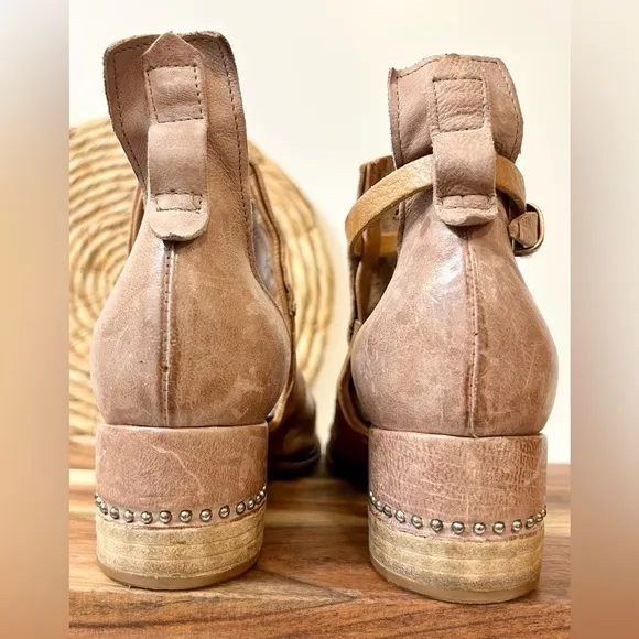 A.S.98 Maudie Patchwork Leather Sandals Size 37  Read Description!