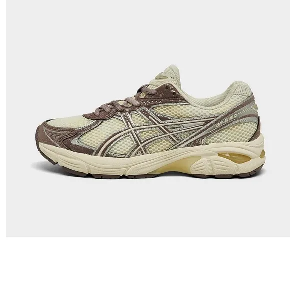 Asics Cream and Brown Sneakers