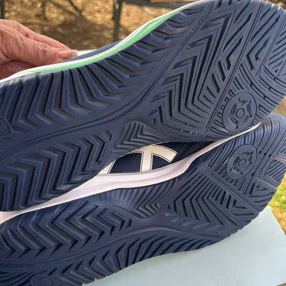 ASICS Navy and Green Sneakers