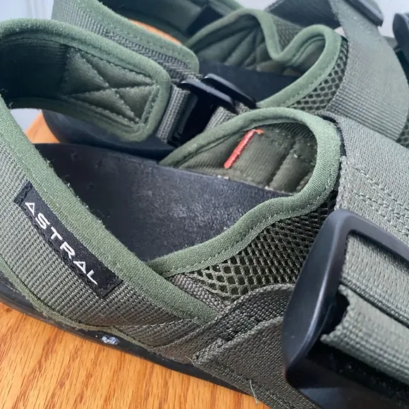 Astral Dark Green PDF Water Hiking Sandals SZ 12