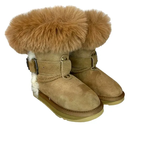Australia Luxe Collective Girls NEW Shearling Boots Kids Size 10 MSRP $190