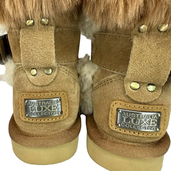 Australia Luxe Collective Girls NEW Shearling Boots Kids Size 10 MSRP $190