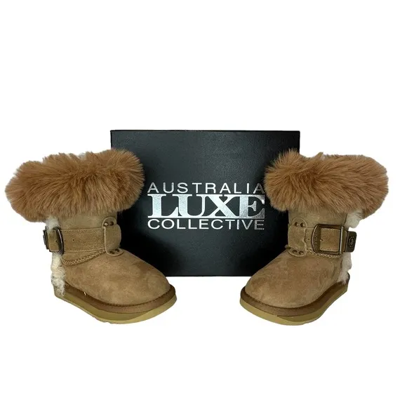 Australia Luxe Collective Girls NEW Shearling Boots Kids Size 10 MSRP $190