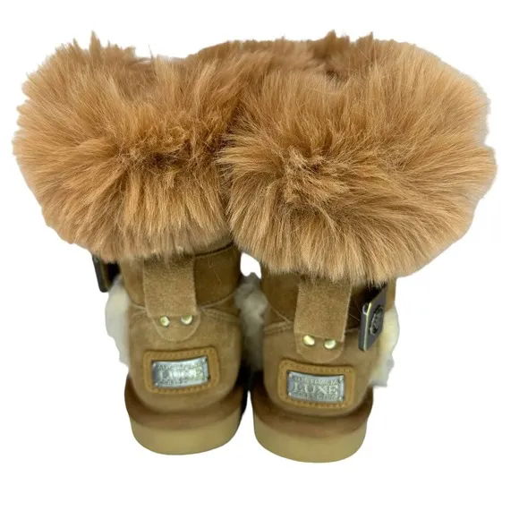 Australia Luxe Collective Girls NEW Shearling Boots Kids Size 10 MSRP $190