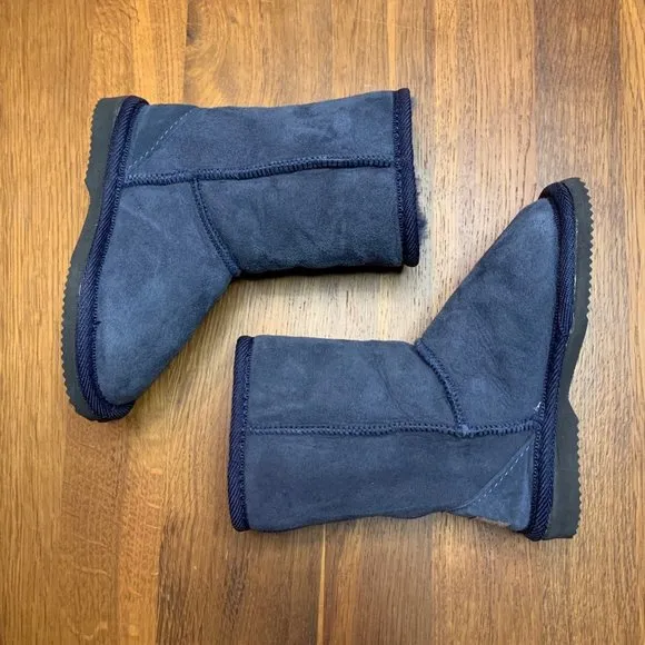 AUSTRALIAN Made UGG Boots 7-8 Unisex Toddler Boot NEW Blue Shearling Australia