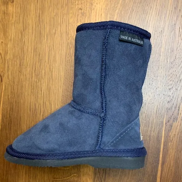 AUSTRALIAN Made UGG Boots 7-8 Unisex Toddler Boot NEW Blue Shearling Australia