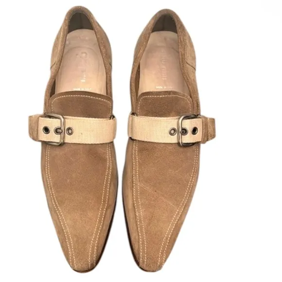 Authentic Miu Miu luxury designer signature modern loafers men’s sz 6.5