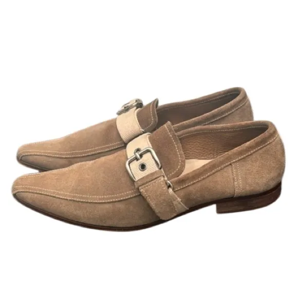 Authentic Miu Miu luxury designer signature modern loafers men’s sz 6.5