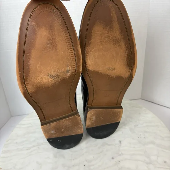 Banana Republic Men's Penny Loafers Leather  10.5 Brown Purple Classic Career
