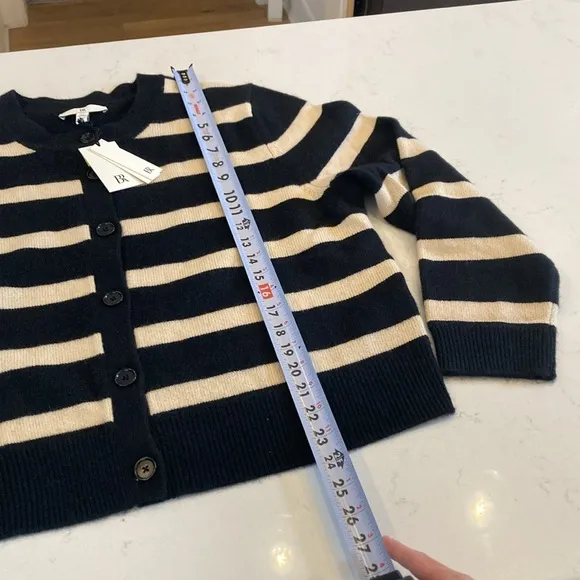Banana Republic SET Square Neck Sweater Tank   Relaxed Cashmere Cardigan Striped