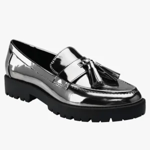 Bandolino Pewter Tassel Loafers NWOT