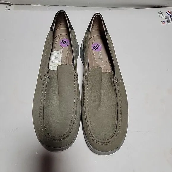 BARETRAPS Rebound Tech Brogan  Slip On Loafers Olive Green size 10.5 M Shoes