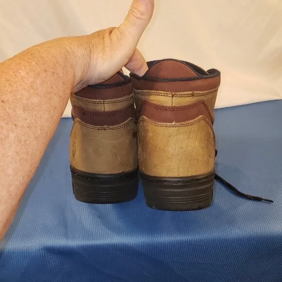 BASS Men's Lace-up Hiking Boots, Size 10.5, Brown