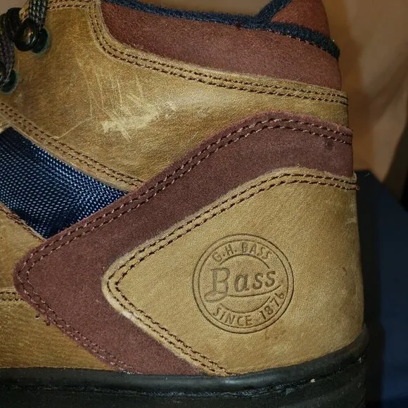 BASS Men's Lace-up Hiking Boots, Size 10.5, Brown
