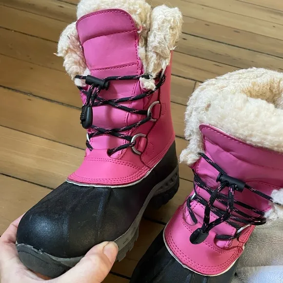 Bearpaw Kelly Pink Shearling slimed Snow Boots